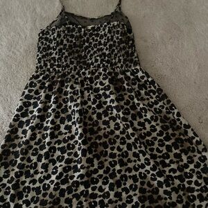 Xhilaration Leopard Print Dress - Black and Brown